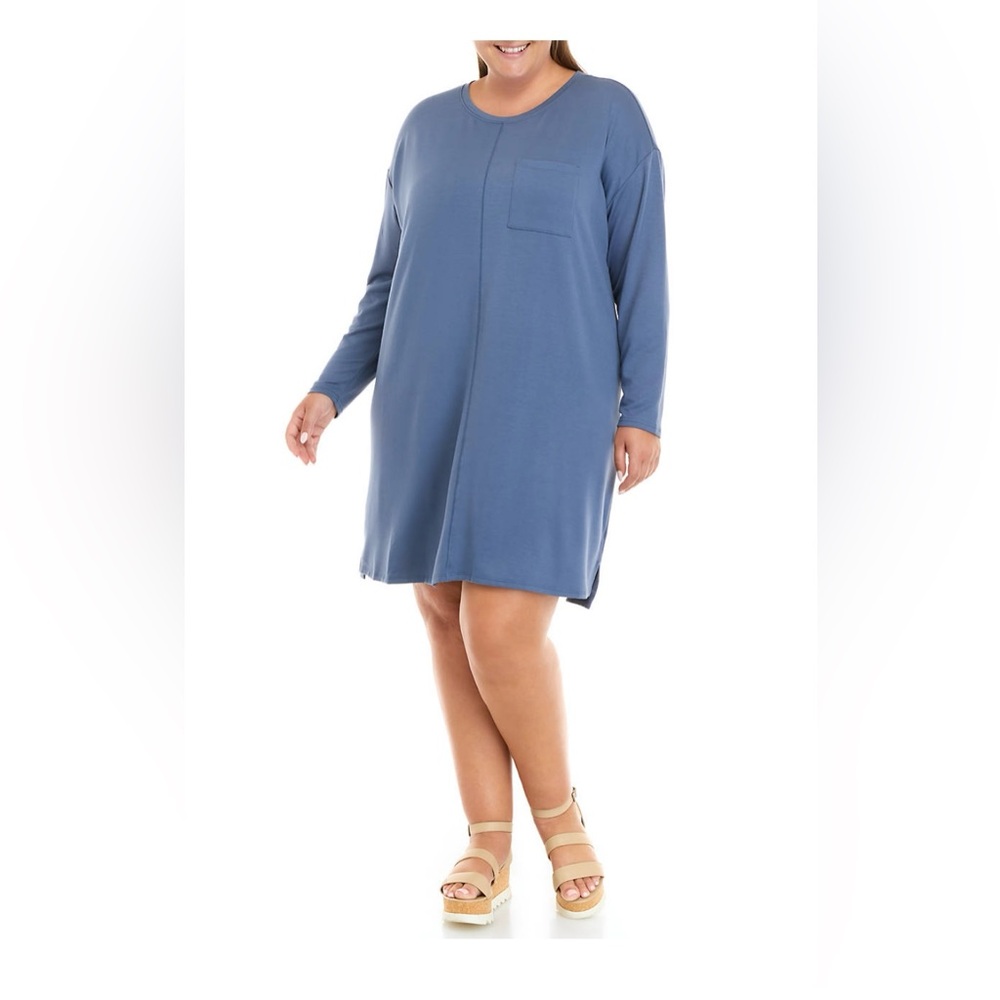 Long Sleeve Baby Terry  Dress Size 1X